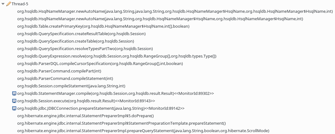 race condition at org.hsqldb.HsqlNameManager.sysNumber, writing thread